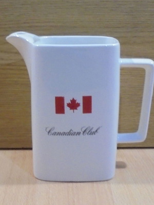 Canadian Club Whisky old promotional ceramic jug used