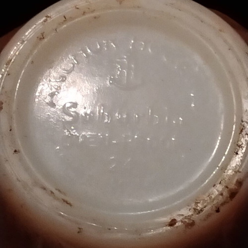 Vintage Fire-King Anchor Hocking Peach Lustre cup set of 5 used