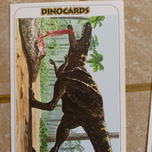 Dinosaur cards used, German collection series No 2