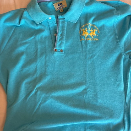 Polo La Martina turquoise size L like new