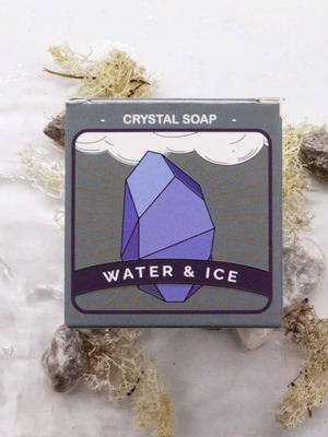 Σαπούνι με κρύσταλλο καινούργιο, βάρος περίπου 113 γρ