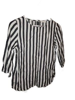 Armedangels shirt striped, 3/4 sleeve, Small, like new, black and white