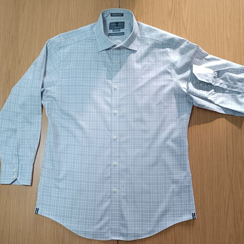 Black Brown 1826 Slim Fit Men's Dress Shirt Large, like new, Egyptian cotton