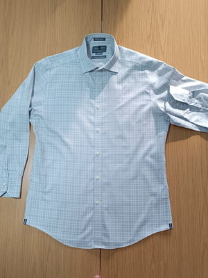 Black Brown 1826 Slim Fit Men's Dress Shirt Large, like new, Egyptian cotton