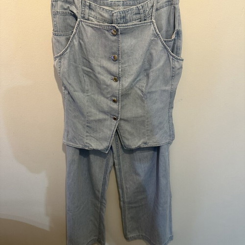 Mango summer denim set like new, blue