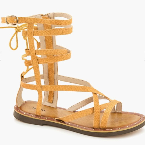 Migato Gladiator Sandals Size 37 Like New Beige