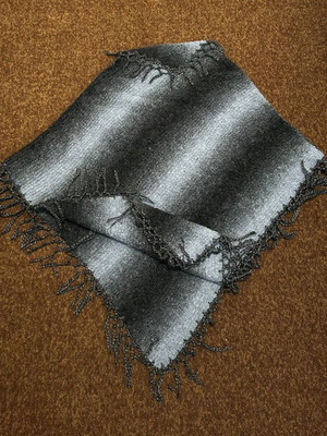 Handmade knitted poncho unused