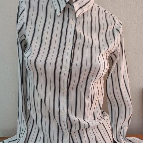Zara Basic women's striped shirt Small like new, black and white