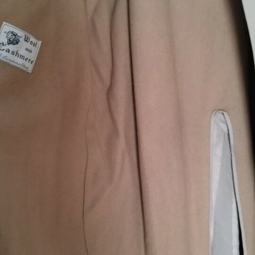 Lord men's trench coat beige like new, wool and cashmere