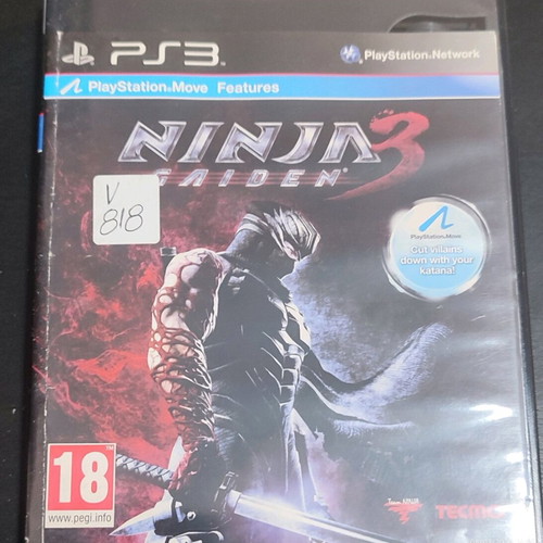 Ninja Gaiden 3 PS3 used, DVD case