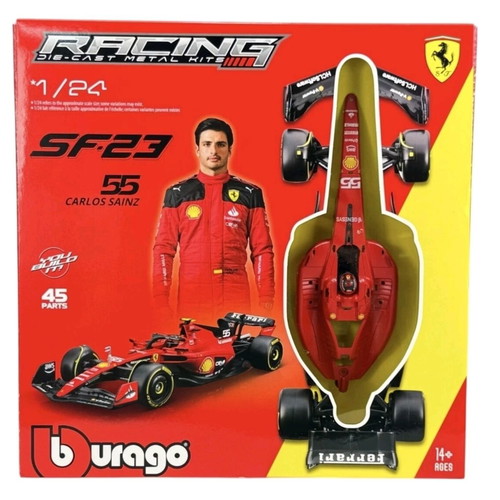 Bburago Ferrari SF-23 1:24 scale kit Carlos Sainz 55