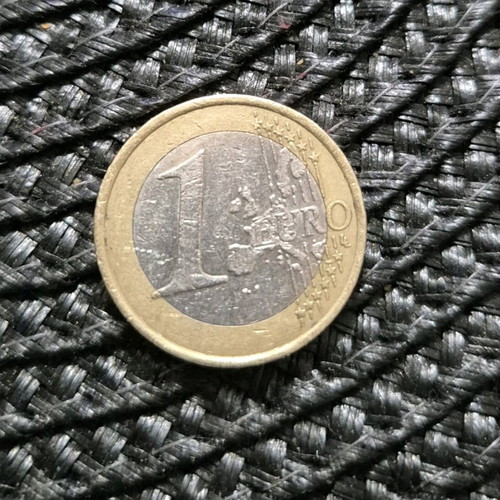 Euro coin 1 euro used