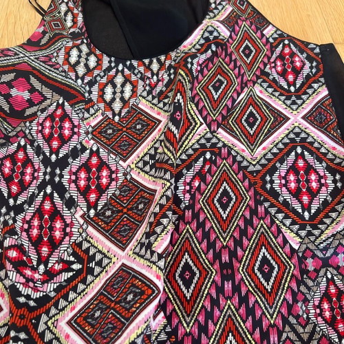 Bershka blouse black like new with back opening, size S