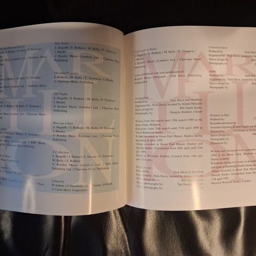 Marillion The Hogarth Lyrics book signed, used, English