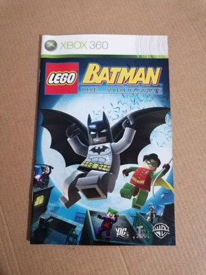 Lego Batman The Videogame Xbox 360 instruction manual in 6 languages