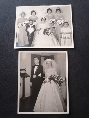 Wedding photos used, Greek-American in Los Angeles, 2 pcs