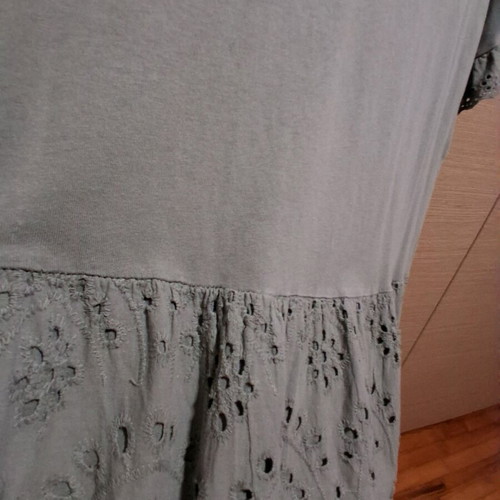 Cotton dress like new, one size, green