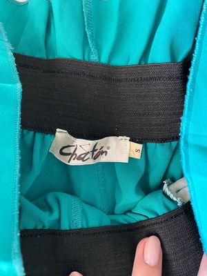Chaton high-waisted shorts like new, size 36, petrol color