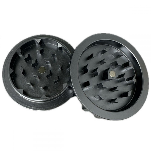 Metal magnetic grinder 60x28mm one-chamber black new