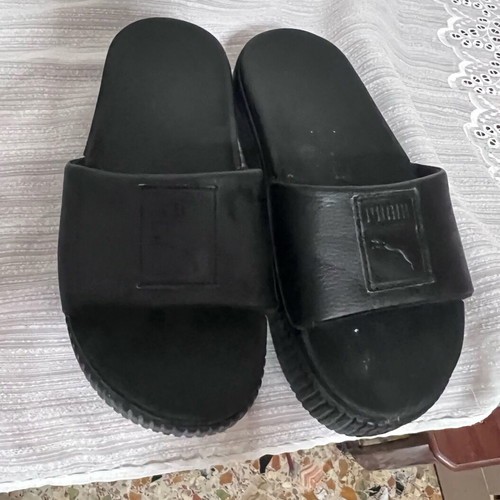Puma slippers like new, soft double-layer, size 36, black
