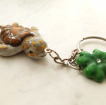 Turtle bag accessory new, handmade, brown