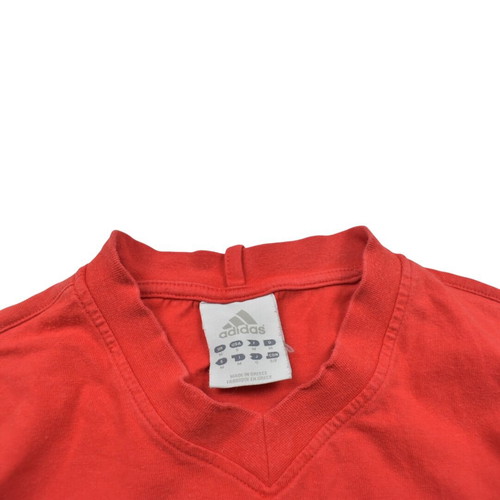 Adidas vintage red T-shirt used, size small