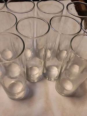 Stemmed glasses used, set of 6 pieces