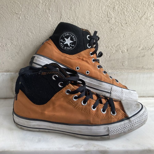 Converse All Star Hi Zip casual shoes used, size 43, orange and black