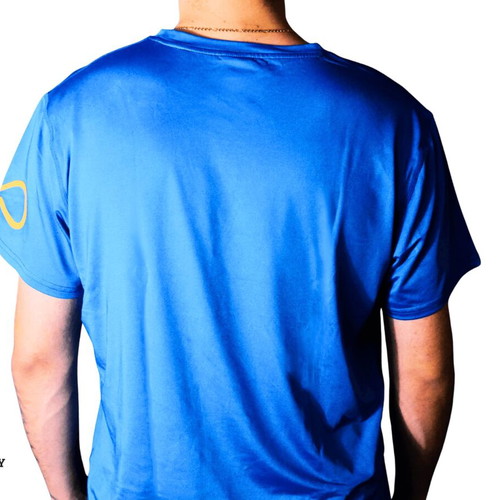 Legendary T-shirt blue, new, 85% polyester 15% spandex