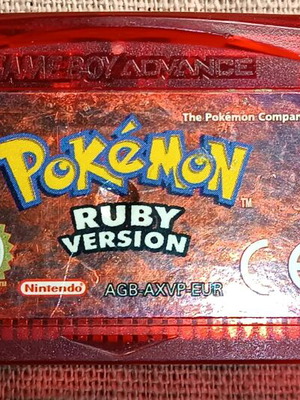 Pokémon Ruby Nintendo Advance μεταχειρισμένο, γνήσιο, λειτουργικό