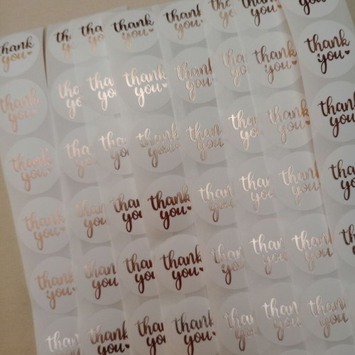 Thank you stickers new, pack of 160 pieces