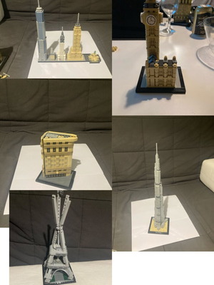 Lego Architecture set with 6 models, like new, without boxes and instructions