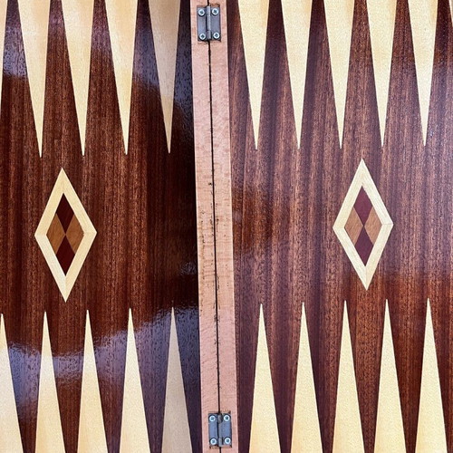 Backgammon board hand-painted like new