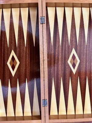 Backgammon board hand-painted like new
