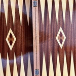 Backgammon board hand-painted like new