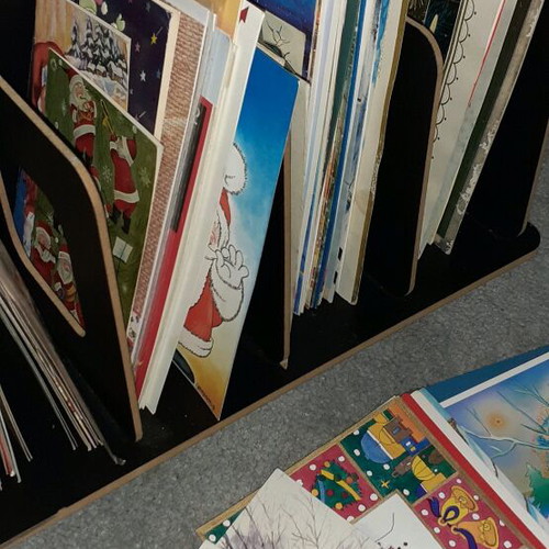 Christmas cards like new with music, pack of 5 pieces
