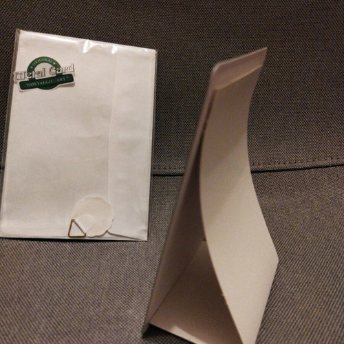 Metal card postal new