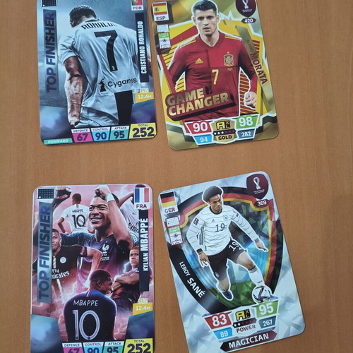World Cup Trading Cards New Pack of 43 with Collector's Metallic Box
