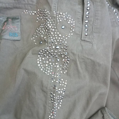 BSB Vintage Khaki Capri Pants Y2K Style Large, like new