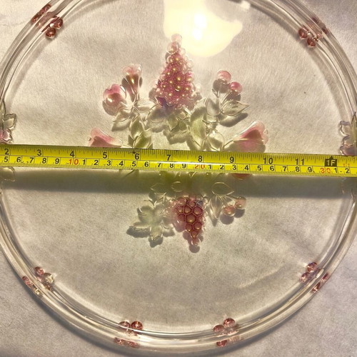 WALTHERCYSTAL fruit bowl new, pressed glass decorative