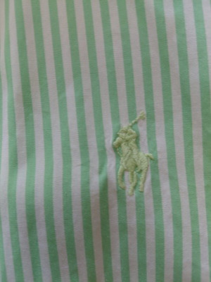 Polo Ralph Lauren shirt new, white and green