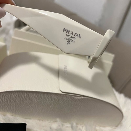 Prada sunglasses white like new