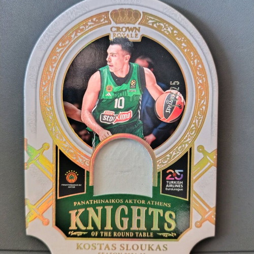 Panini Crown Royale EuroLeague Basketball Kostas Sloukas Knights 17/25 new