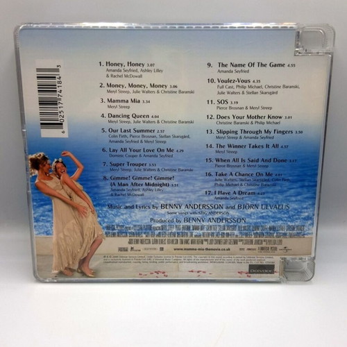 Mamma Mia! The Movie Soundtrack CD like new, pop