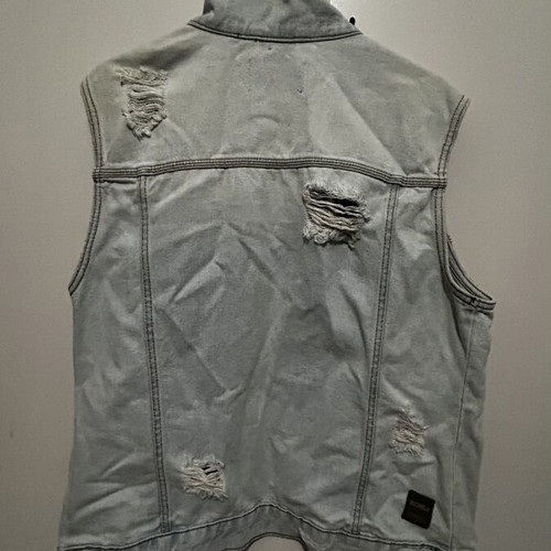 Pull & Bear Acid Wash Denim Vest Size L, like new