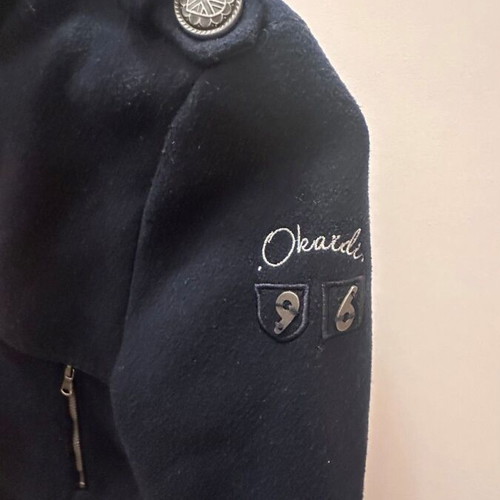 Okaidi children's winter coat dark blue like new, age 10