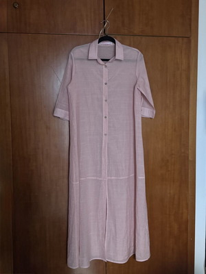 Doca Sheer Kaftan cover up size L like new, pink beige