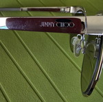 Jimmy Choo Ora/S 1KLNQ Cat Eye Sunglasses Like New, Gold and Silver