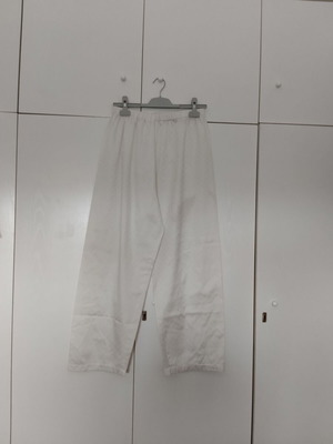 White satin pajama pants used, small medium size