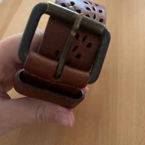 Leather boho belt used with small studs